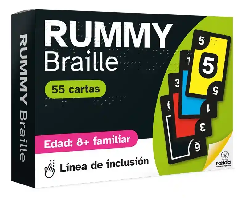 Juego De Cartas Didáctico Rummy Braille Para Niños