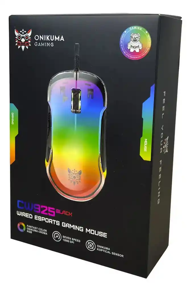 Mouse De Juego Gamer Onikuma Cw925 Rgb