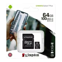 Memoria Micro Sd 64gb Kingston De 100mb/s Sdcs2