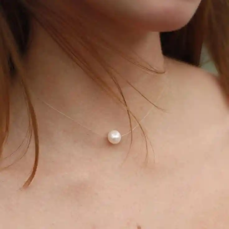 Collar Invisible De Perla