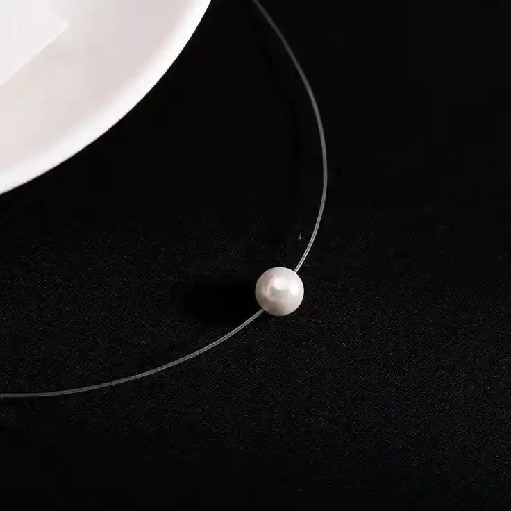 Collar Invisible De Perla