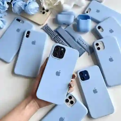 Silicone Case Iphone 11 Pro Max - Azul Cielo