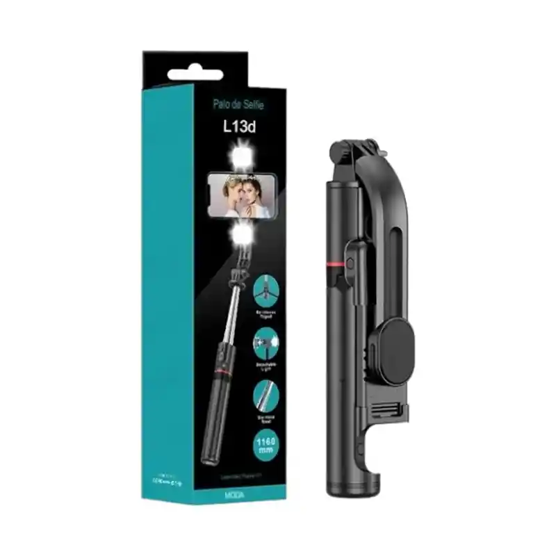 Palo Selfie Con Doble Iluminacion Portátil Con Bluetooth