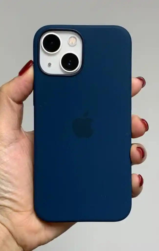 Silicone Case Iphone 15 - Azul Oscuro
