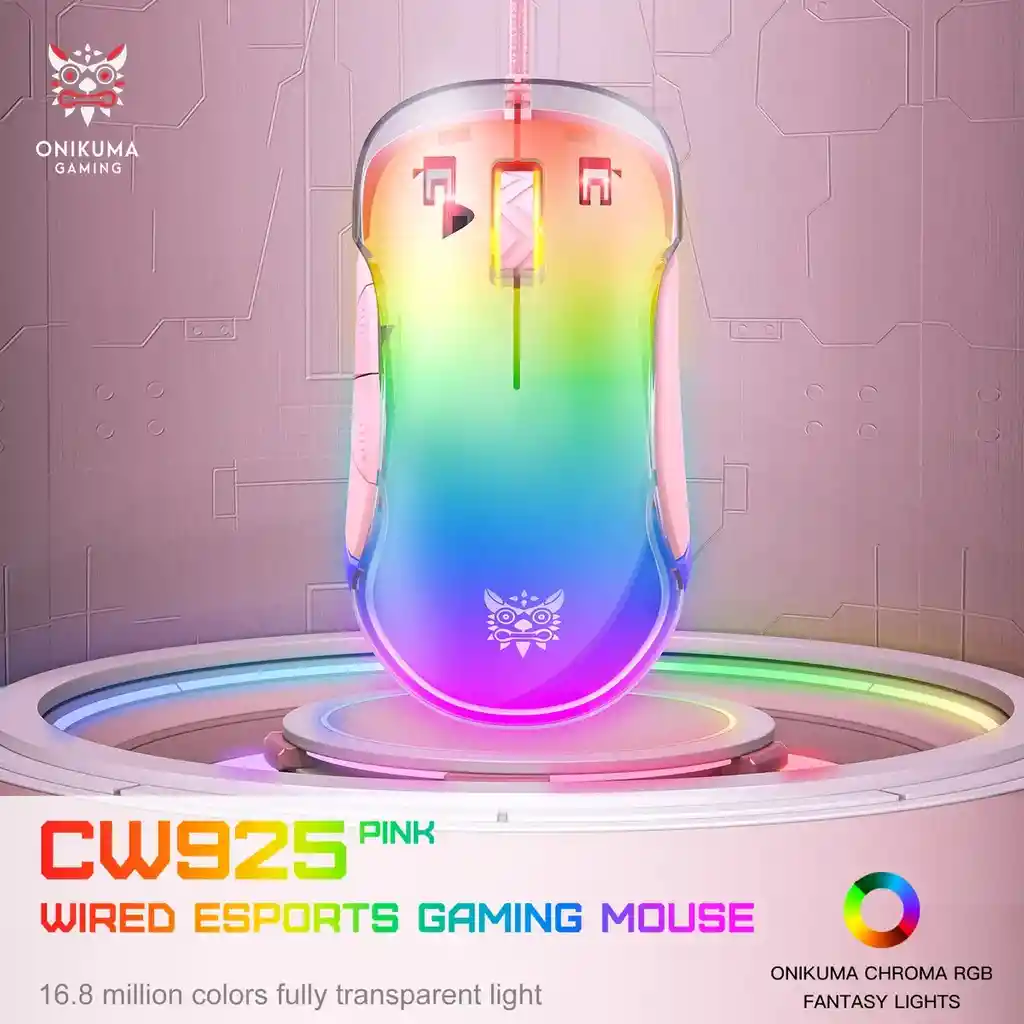 Mouse De Juego Gamer Onikuma Cw925 Rgb