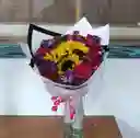 Bouquet Girasoloes Con Rosas