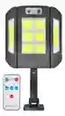 Lampara Reflector Solar Plegable T02 Control Remoto Y Sensor Carcasa Negro Luz Blanca 110v