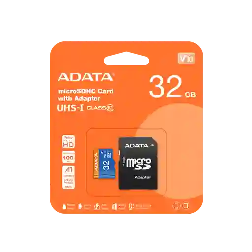 Memoria Micro Sd 32gb Adata Clase 10 Ausdh32gu