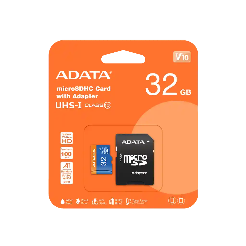 Memoria Micro Sd 32gb Adata Clase 10 Ausdh32gu