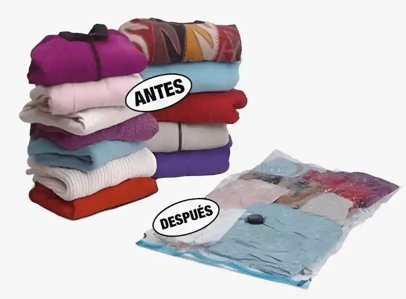 6 Bolsas Ahorradora De Espacio O De Empaque Al Vacio 70x50