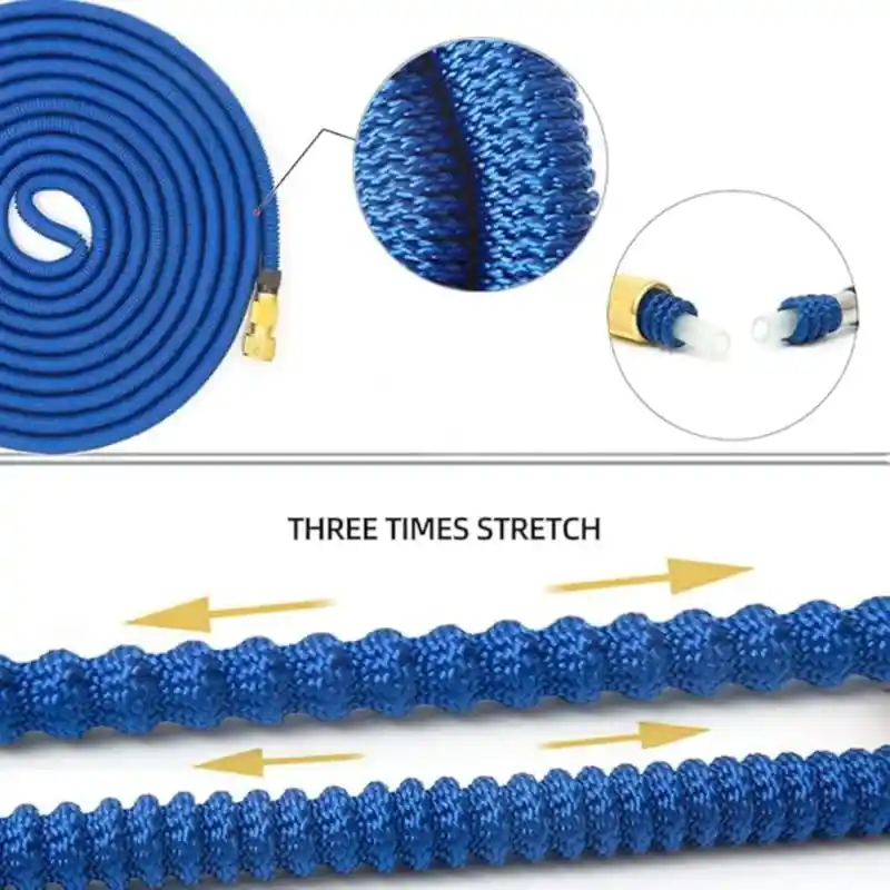 Manguera Expandible Magic Hose 22 Metros + Pistola Azul