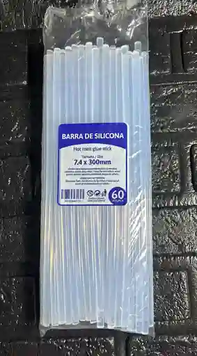 Silicona Barra Delgada 30cm X60 Unidades