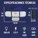 Reflector Con Panel Solar X4 Impermeable Y Ángulo Ajustable