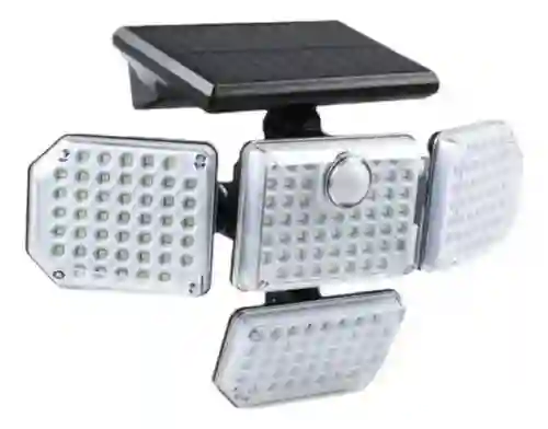 Reflector Con Panel Solar X4 Impermeable Y Ángulo Ajustable