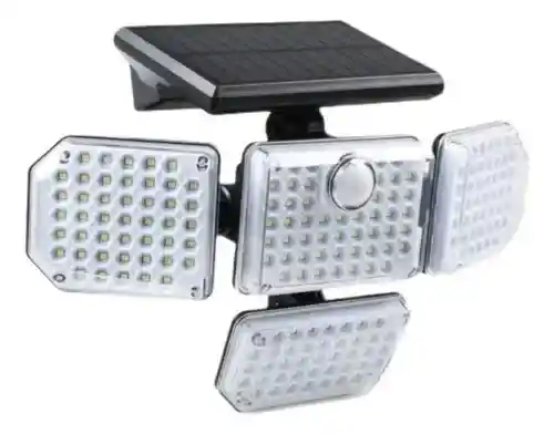 Reflector Con Panel Solar X4 Impermeable Y Ángulo Ajustable