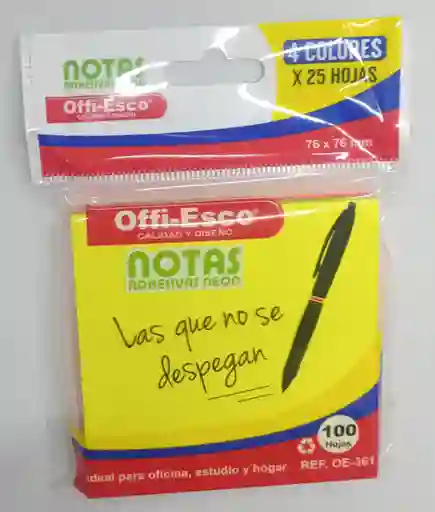 Notas Adhesivas Neon
