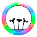 Aro De Luz 56cm Luces Rgb + Calidas, Incluye Tripode