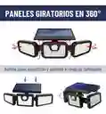 Lampara Foco Led Solar Exterior Sensor Movimiento 3 Direcciones