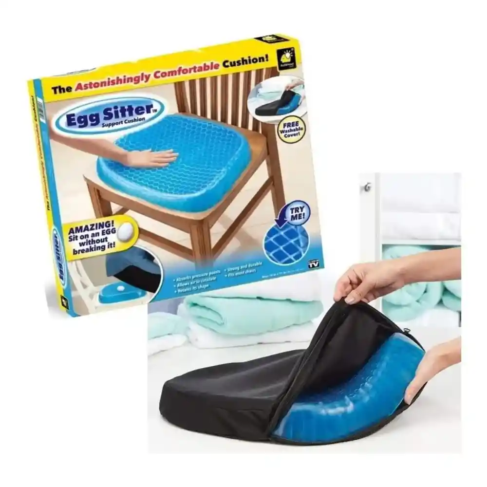 Cojín De Gel Flexible Transpirable Con Funda Protectora