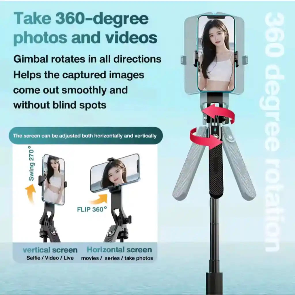 Tripode/selfie/gimba Profesional 176 Cm 3 en 1 P205
