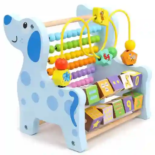Juguete Abaco 3 En 1 Montessori Con Laberinto Y Matemático