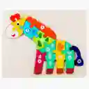 Rompecabezas Montessori Con Numeración 10 Fichas Jirafa