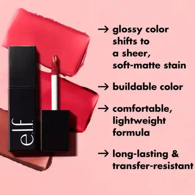 E.l.f. Glossy Lip Stain Tono Berry Queen- Tinta De Labios Elf