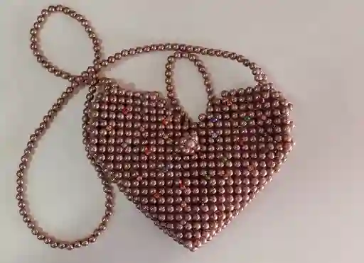 Bolso De Perlas, Medidas Aproximadas 20 Cm Ancho, 16 Cm Alto