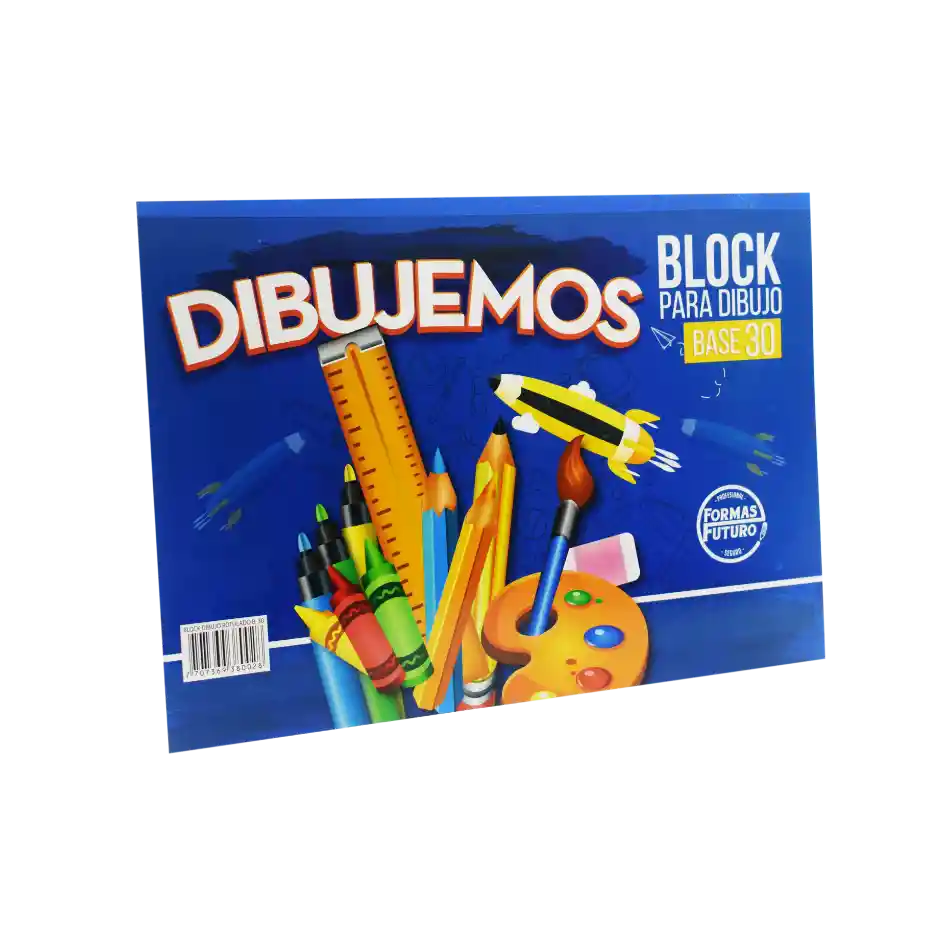 Block Dibujo Base 30 Rotulado Pequeño