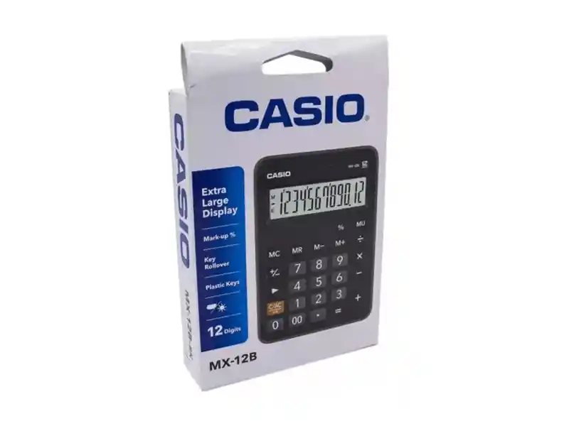 Calculadora Casio 12 Digitos (mx-12b-bk)