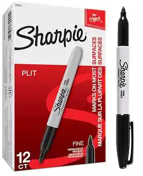 Marcador Sharpie Delgado Negro Sanford