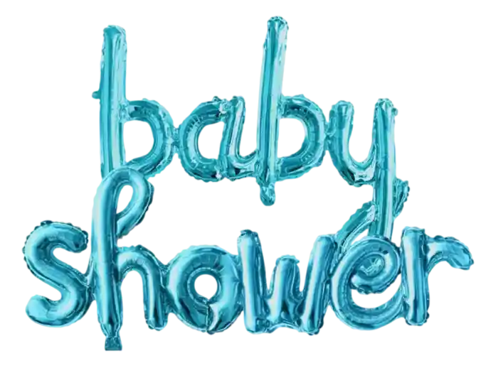 Revelacion De Genero Niño Letrero De Globos Baby Shower Azul