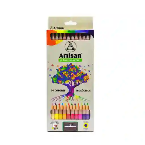Color Nuevo Artisan X 24 Ecologico Caja Cafe