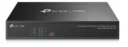 Nvr Tp-link Vigi Nvr1004h 4 Canales Poe+ Grabacion 4k Hdmi