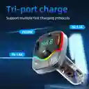 Modulador Carro Transmisor Fm Bluetooth Doble Puerto Usb 25w