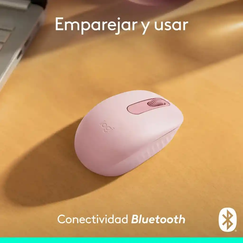Logitech M196, Mouse Inalámbrico Bluetooth, Rosado Color Rosa