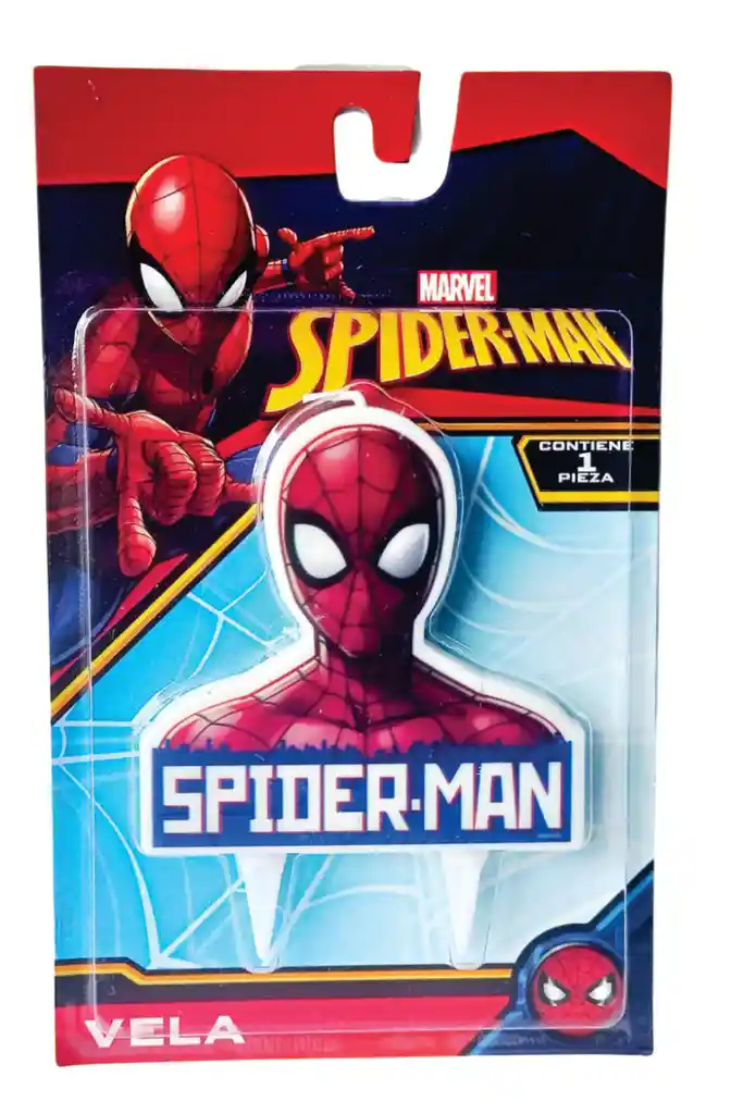 Vela Feliz Cumpleaños Niño Spiderman