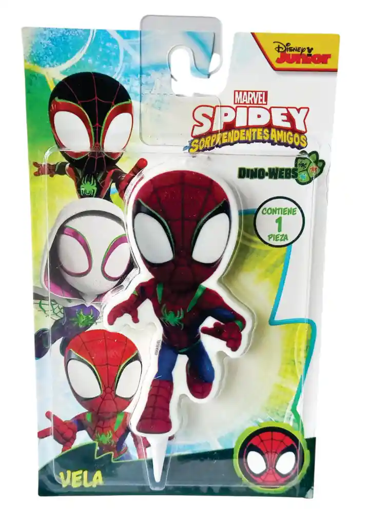 Vela Feliz Cumpleaños Niño Spidey