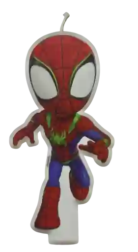 Vela Feliz Cumpleaños Niño Spidey