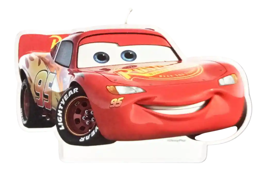 Vela Feliz Cumpleaños Niño Cars Rayo Mcqueen