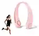 Ventilador Portatil De Cuello, Silencioso Usb Recargable Rosado