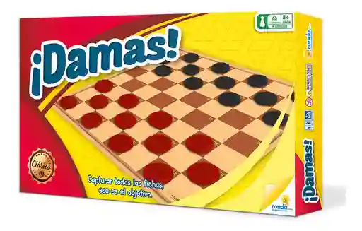Juego De Mesa Damas Clásico Con Tablero Para Familia