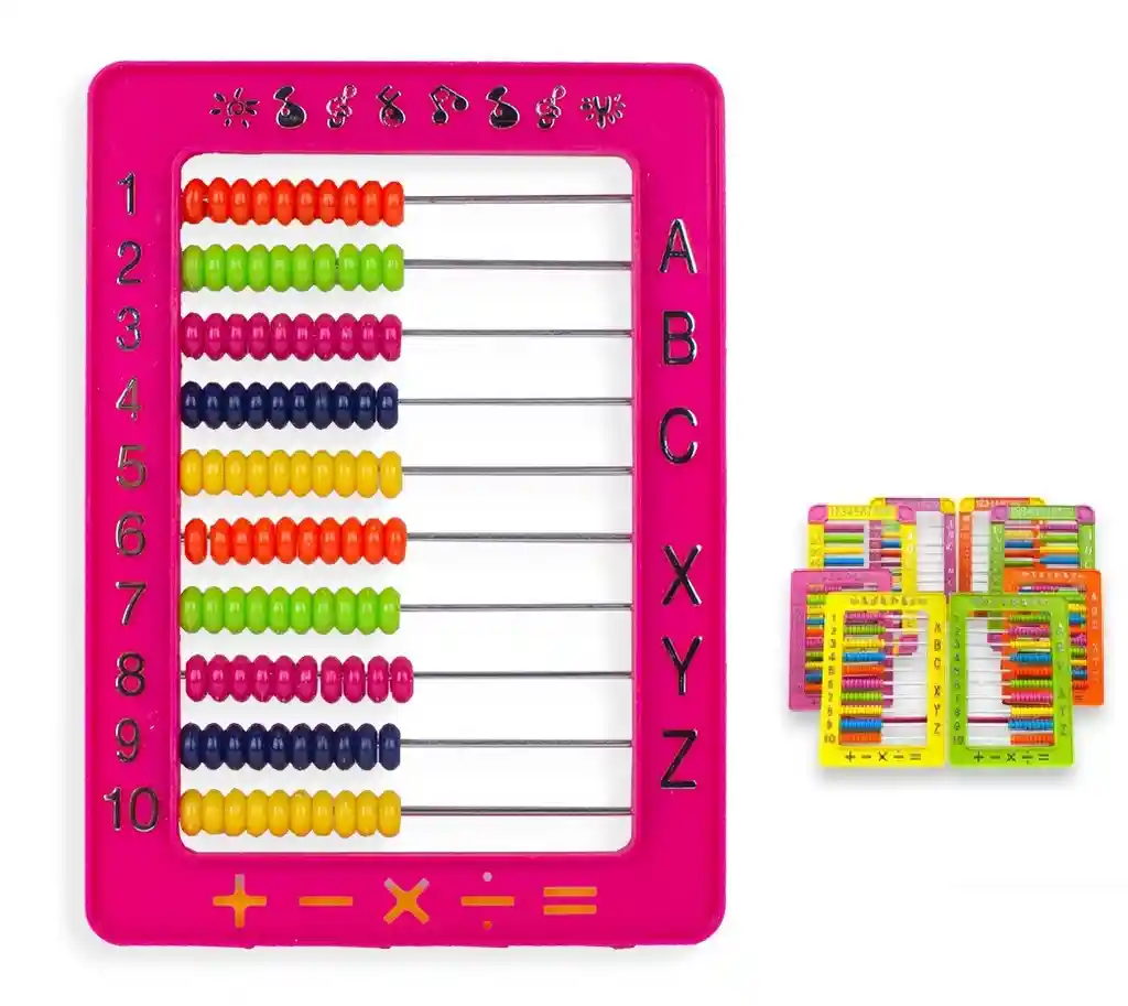 Abaco En Pasta Multicolor 100 Fichas Colores Ref. Jd1003