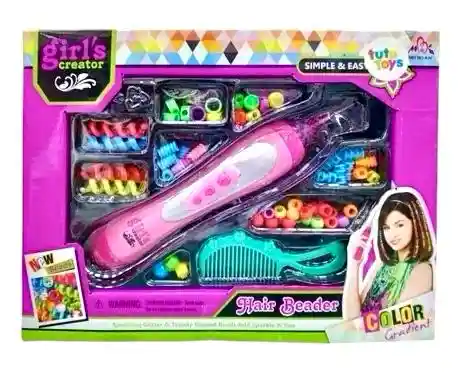 Juguete Set De Chaquiras Para Peinados De Niñas Mbk-232