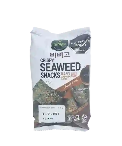 Snack De Algas Marinas Sabor Bbq Koreano