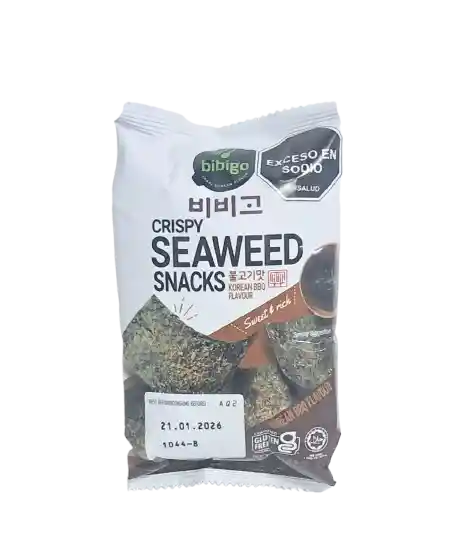 Snack De Algas Marinas Sabor Bbq Koreano