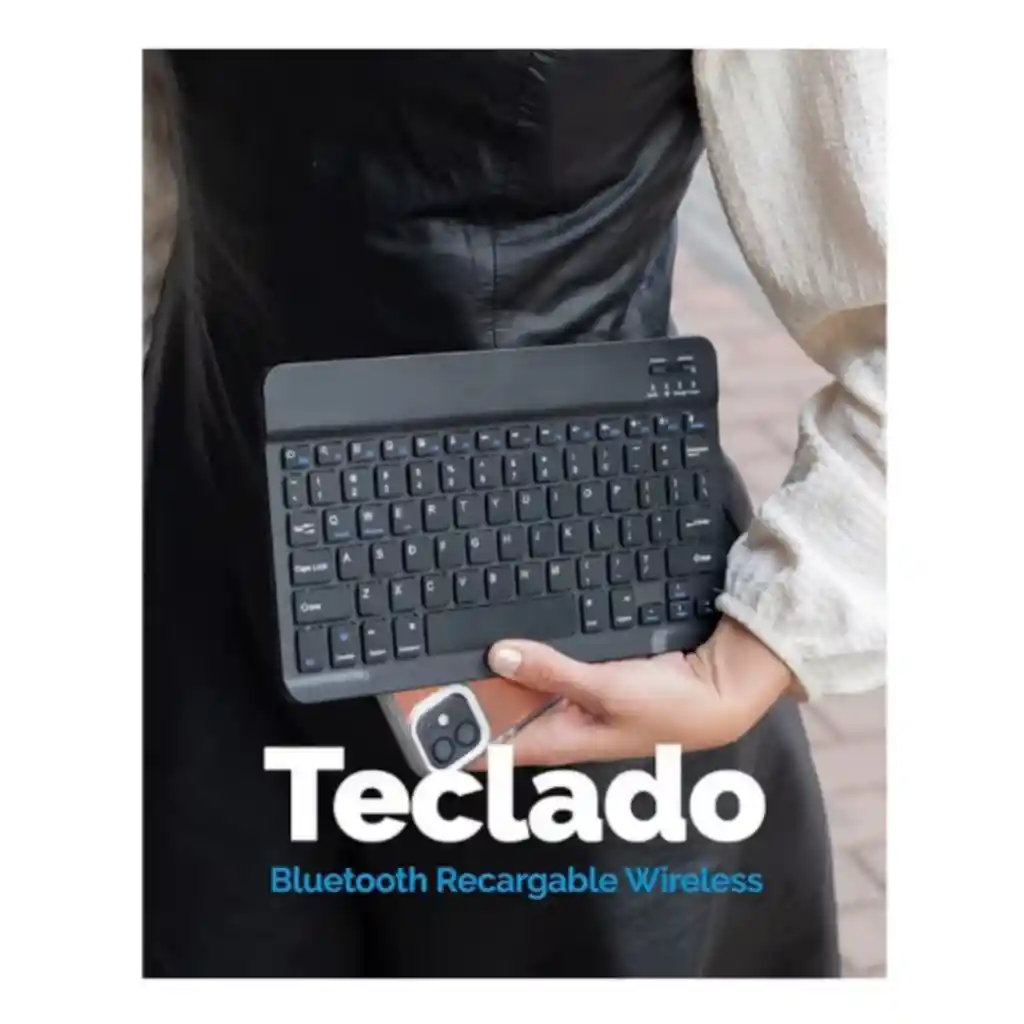 Teclado Portátil Mini 59 Teclas Bluetooth Para Tablet-celulares