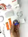 Combo Smart Watch X8 Naranja Con Power Bank, Cargador, Cargador Magnético, Audífonos Inalámbrico Y Smart Watch Ultra 2s