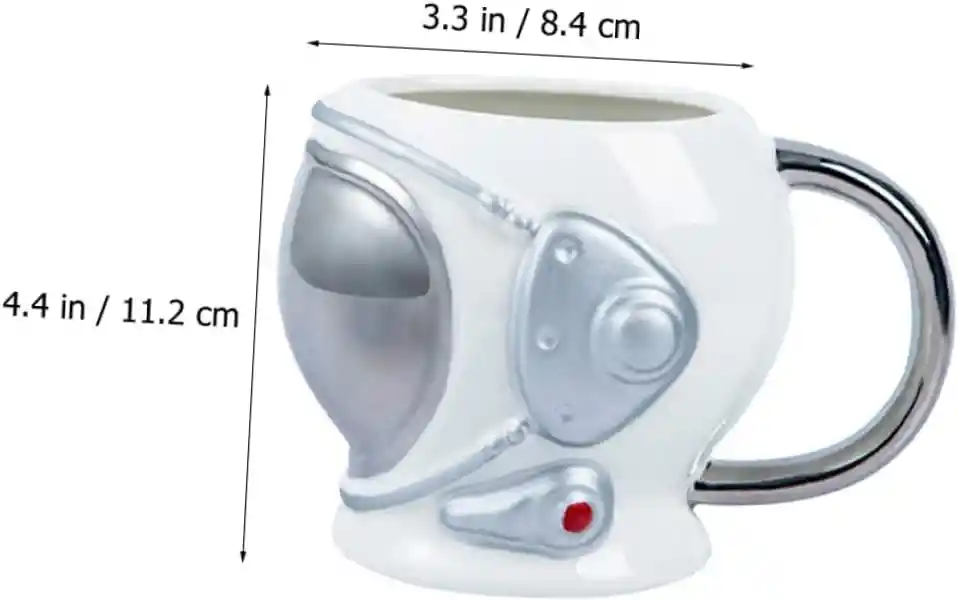 Mug Casco Astronauta Grande Kawaii Taza Cerámica Del Espacio