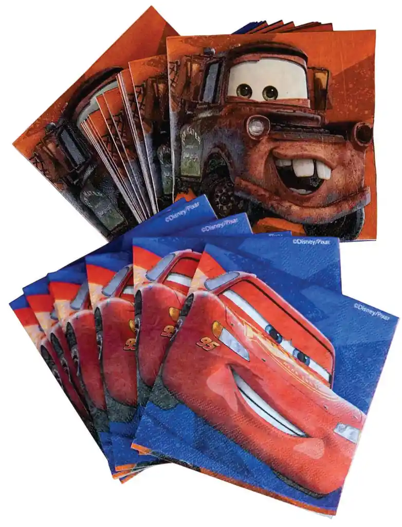 Servilletas Para Fiesta Cars Rayo Mcqueen